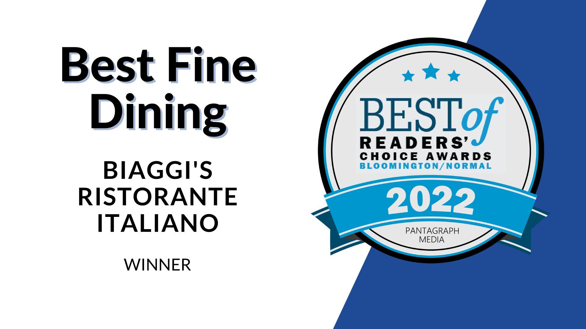 Best Fine Dining - Winner